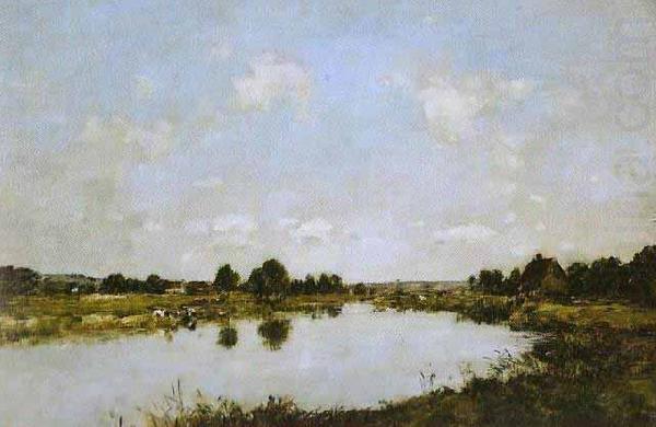 Eugene Boudin Deauville  O rio morto oil painting picture